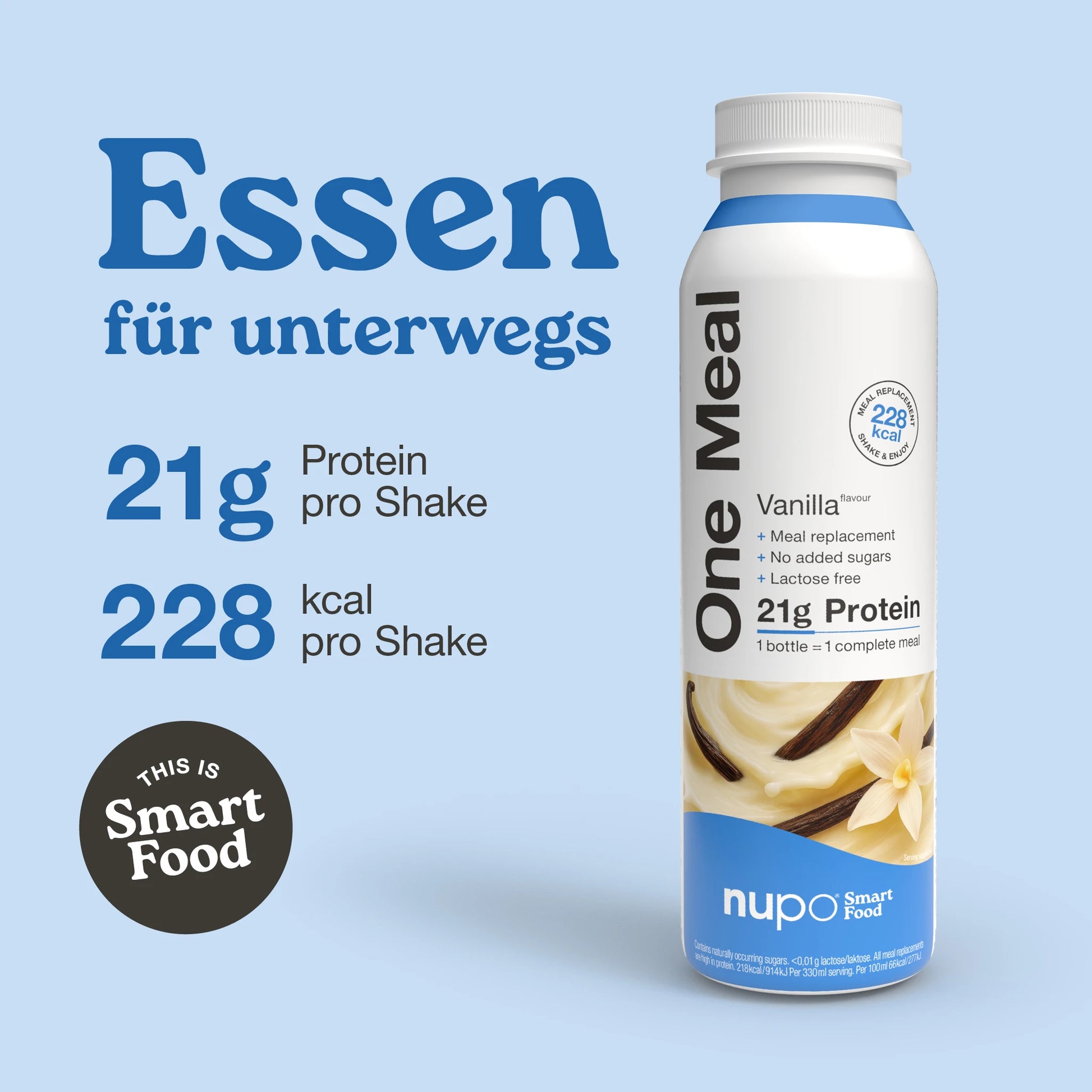 Nupo One Meal RTD Vanilla Mahlzeitersatz Shake Verpackung Vorderseite