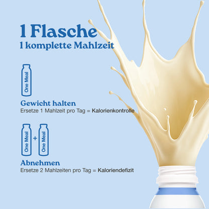 Nupo One Meal RTD Vanilla Ready to Drink Flasche Nahaufnahme